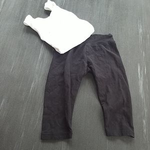 Justice girls black leggings.